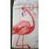 Dekbedovertrek 200x220 3 delig Katoensatijn Flamingo wit
