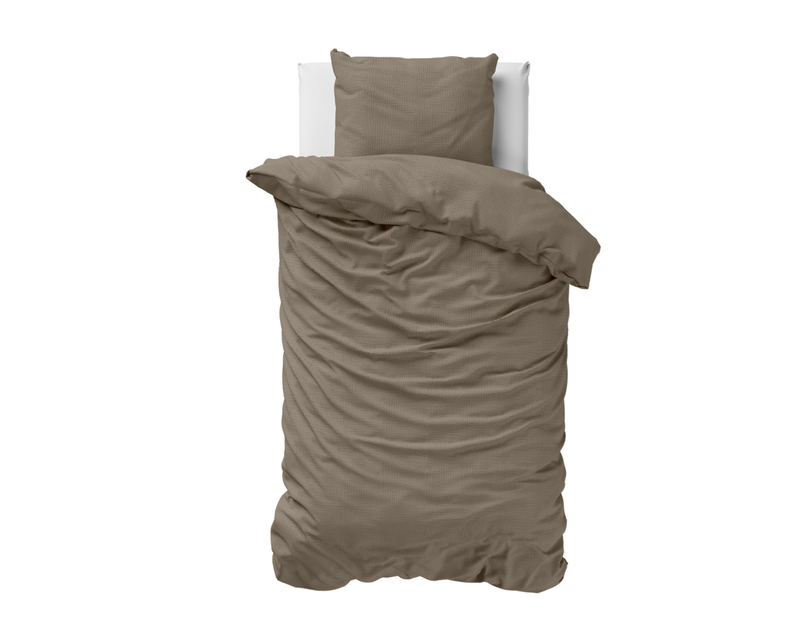 Mousseline Perkal Taupe 140 x 200/220