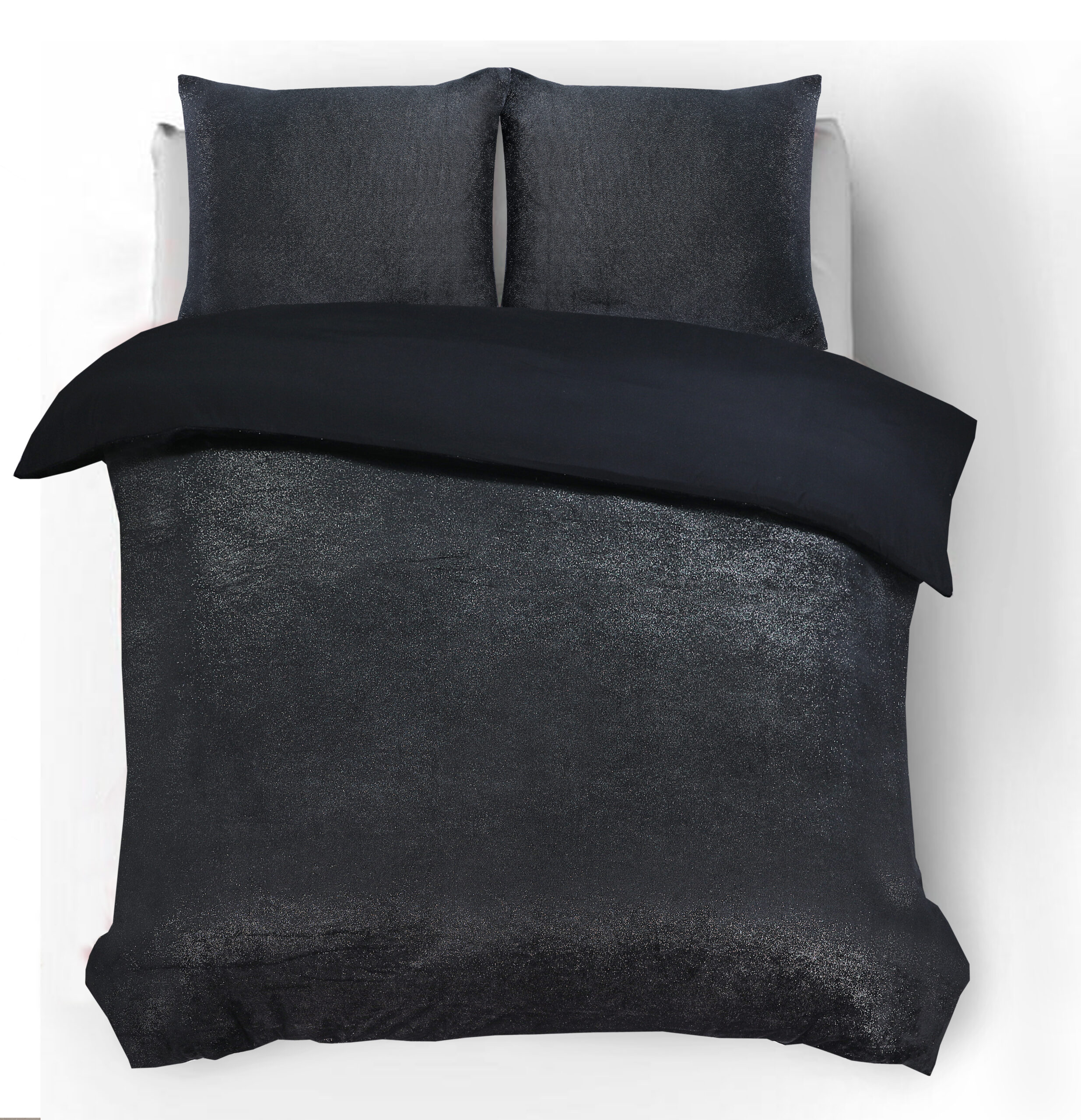 Glamour Flanel Deco Foil Zwart 240 x 200/220