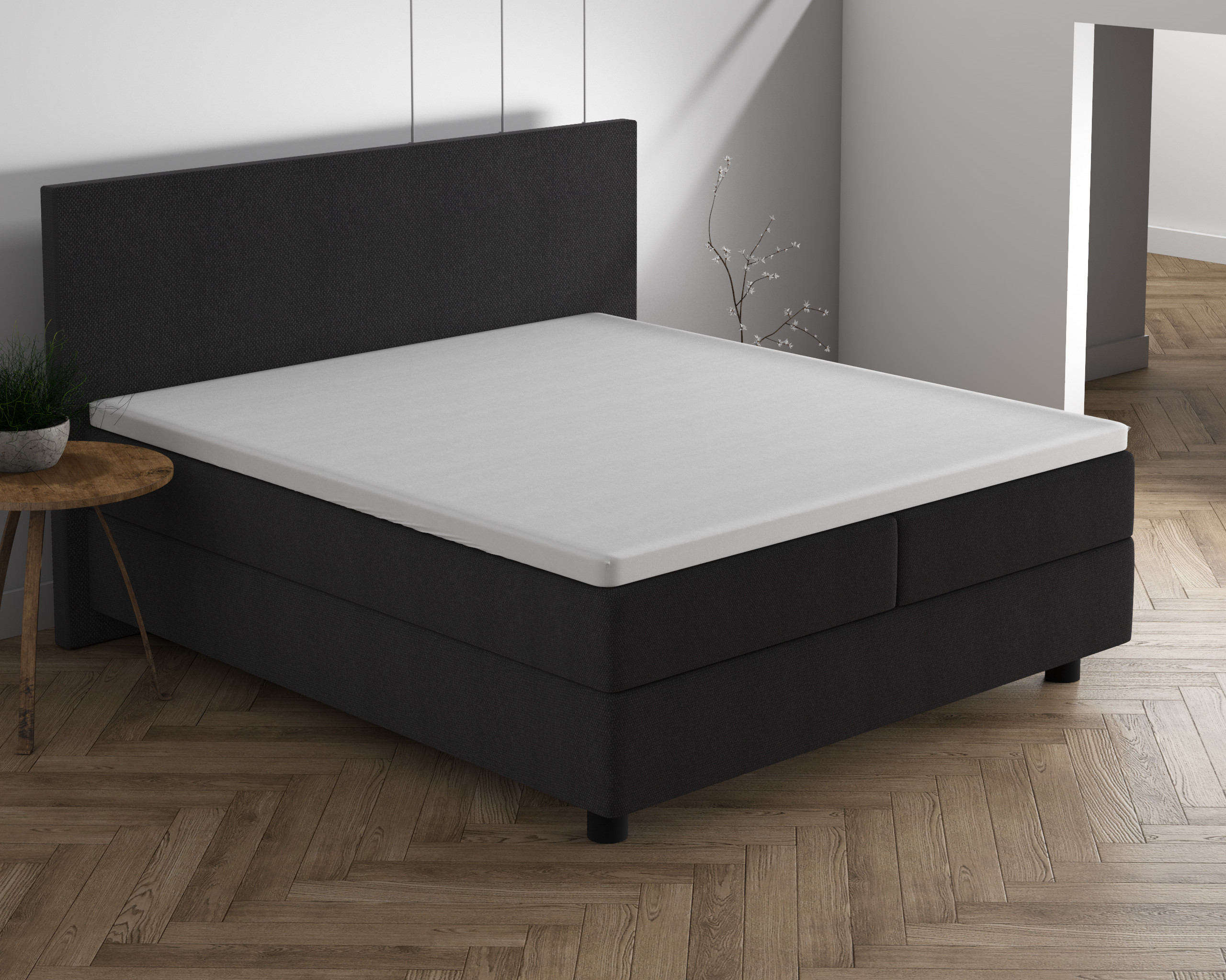 Dubbel Jersey 220 gr. Topper Hoeslaken Wit 160/180 x 200/220
