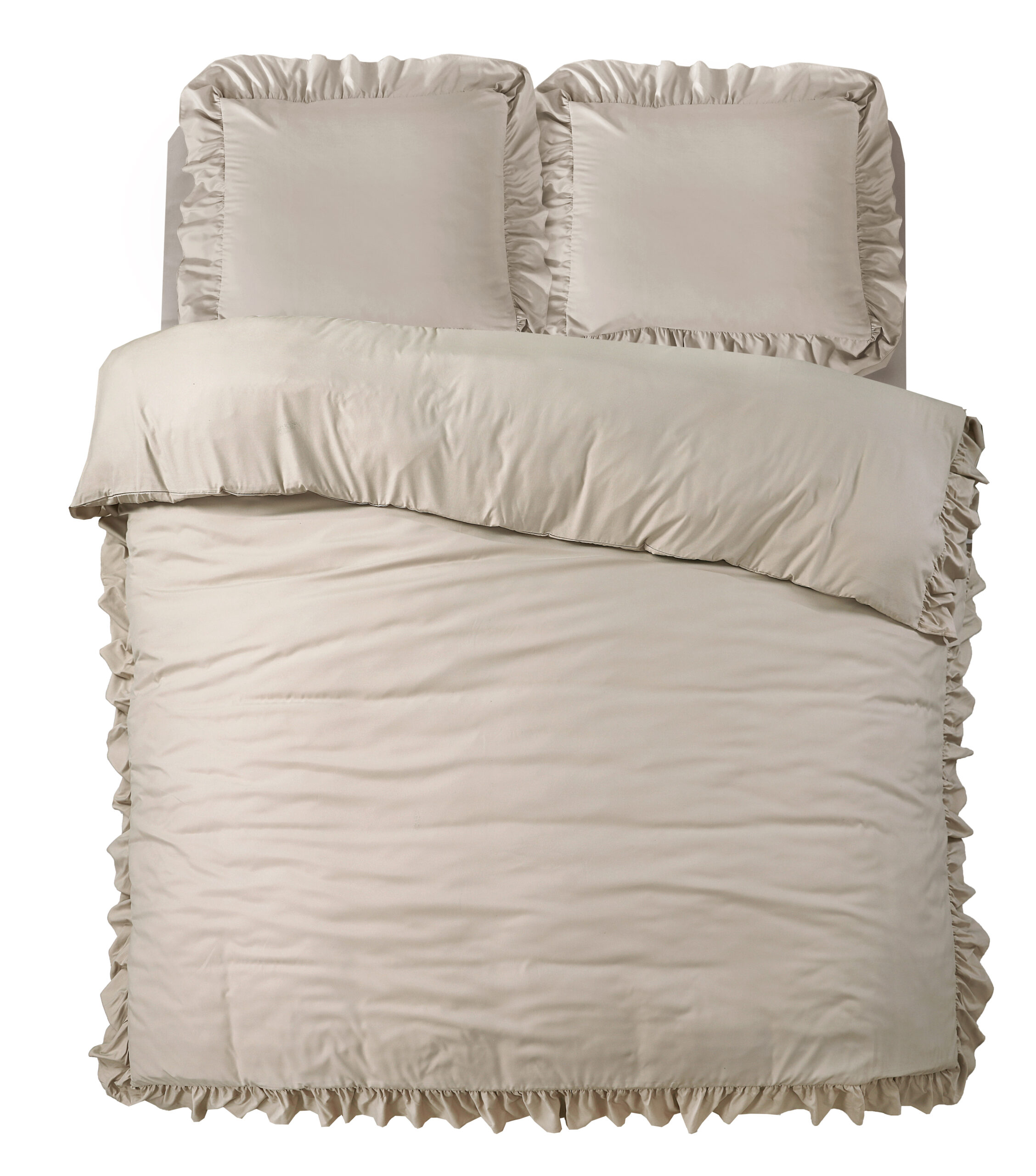 Ruffles Taupe 240 x 200/220