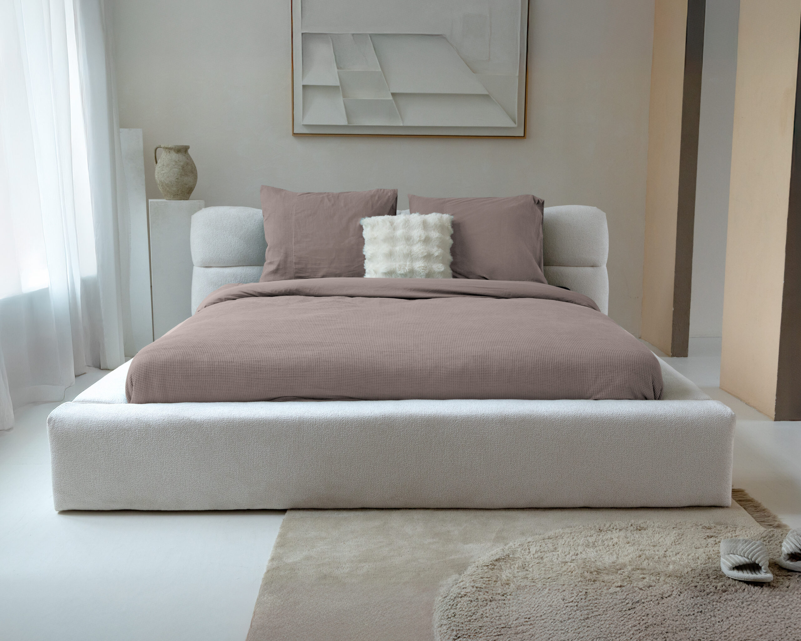 Waffle Taupe 200 x 200/260