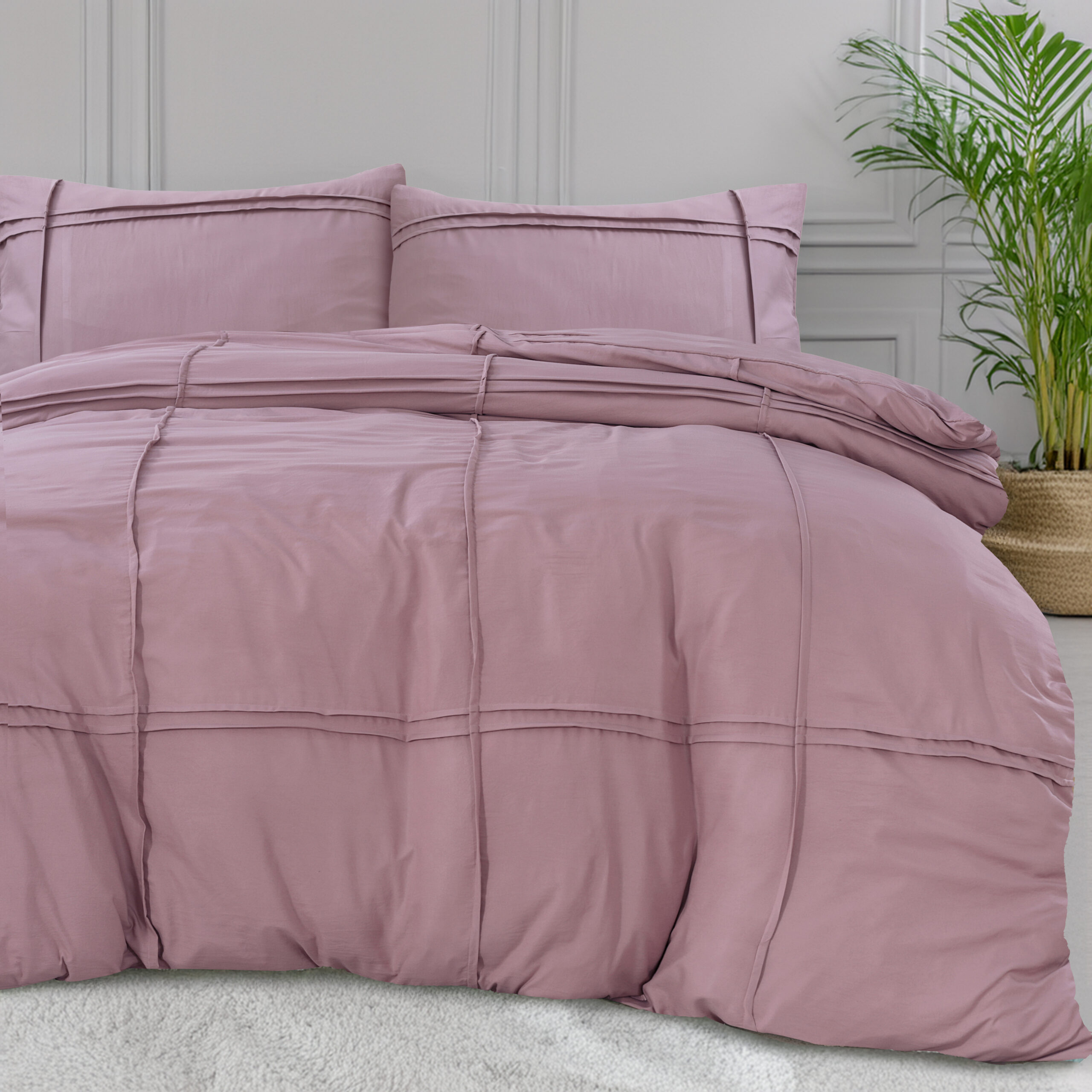 Washed Tufted Oud Roze 200 x 200/220