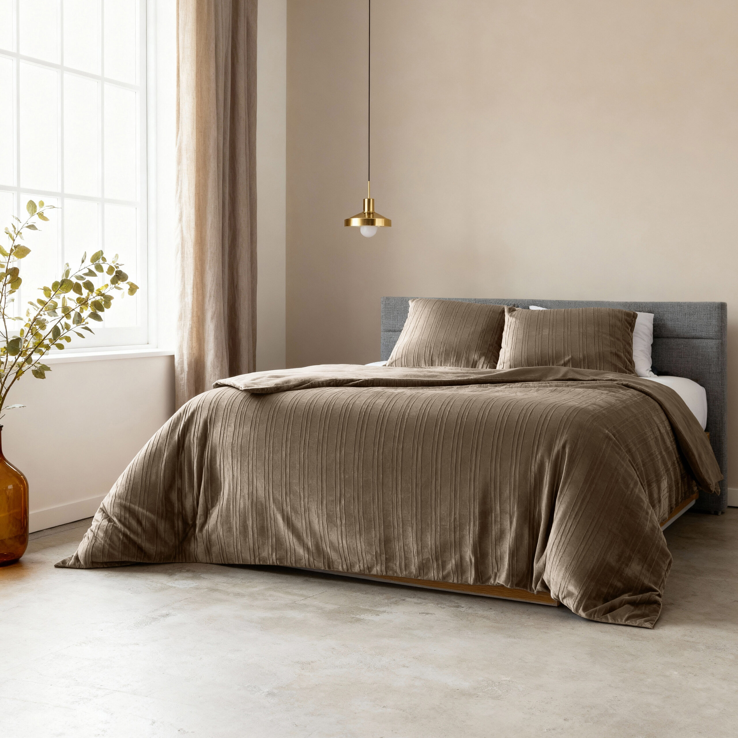 Velvet Lining Taupe 140 x 200/220