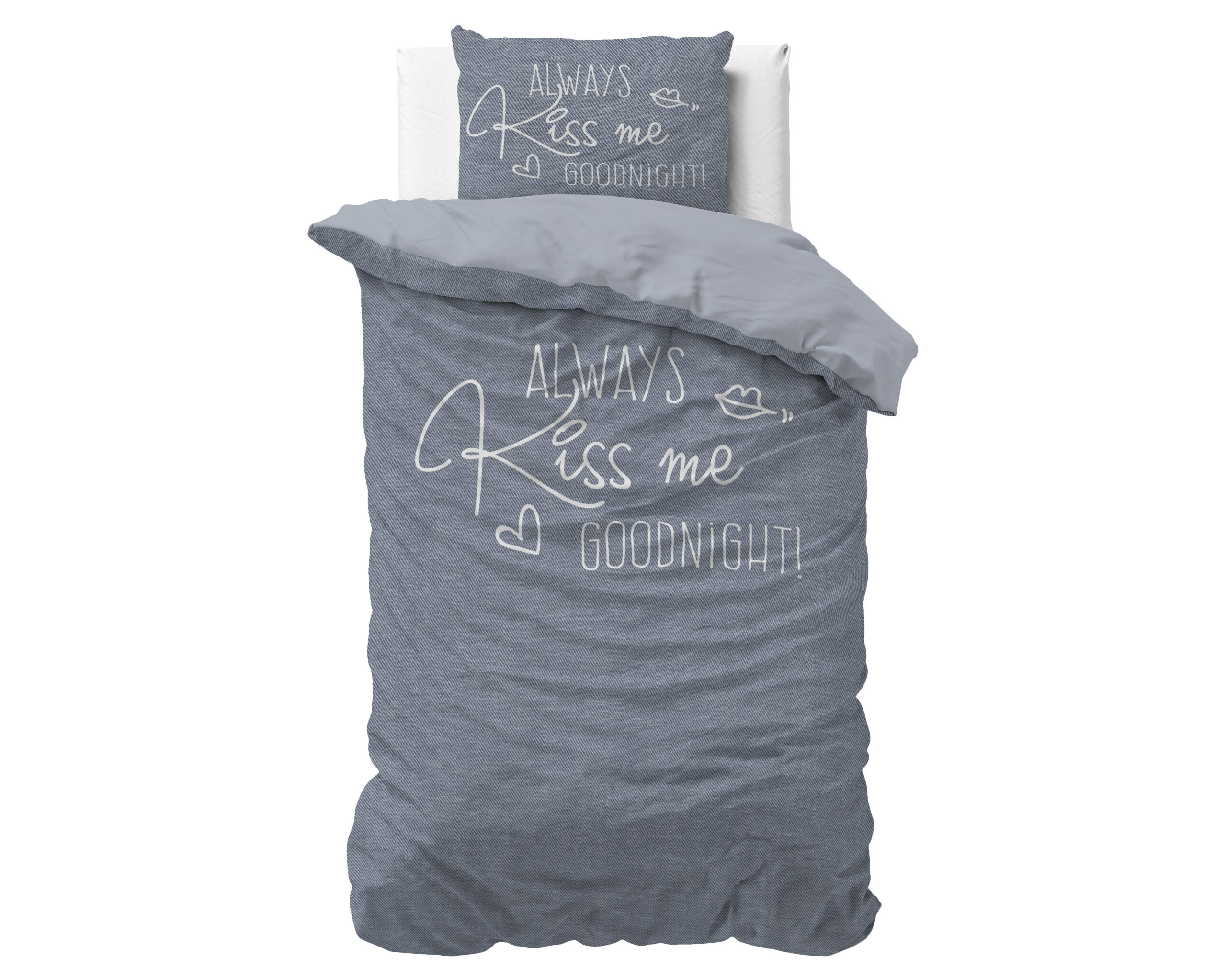 Kiss Me Blauw 140 x 200/220