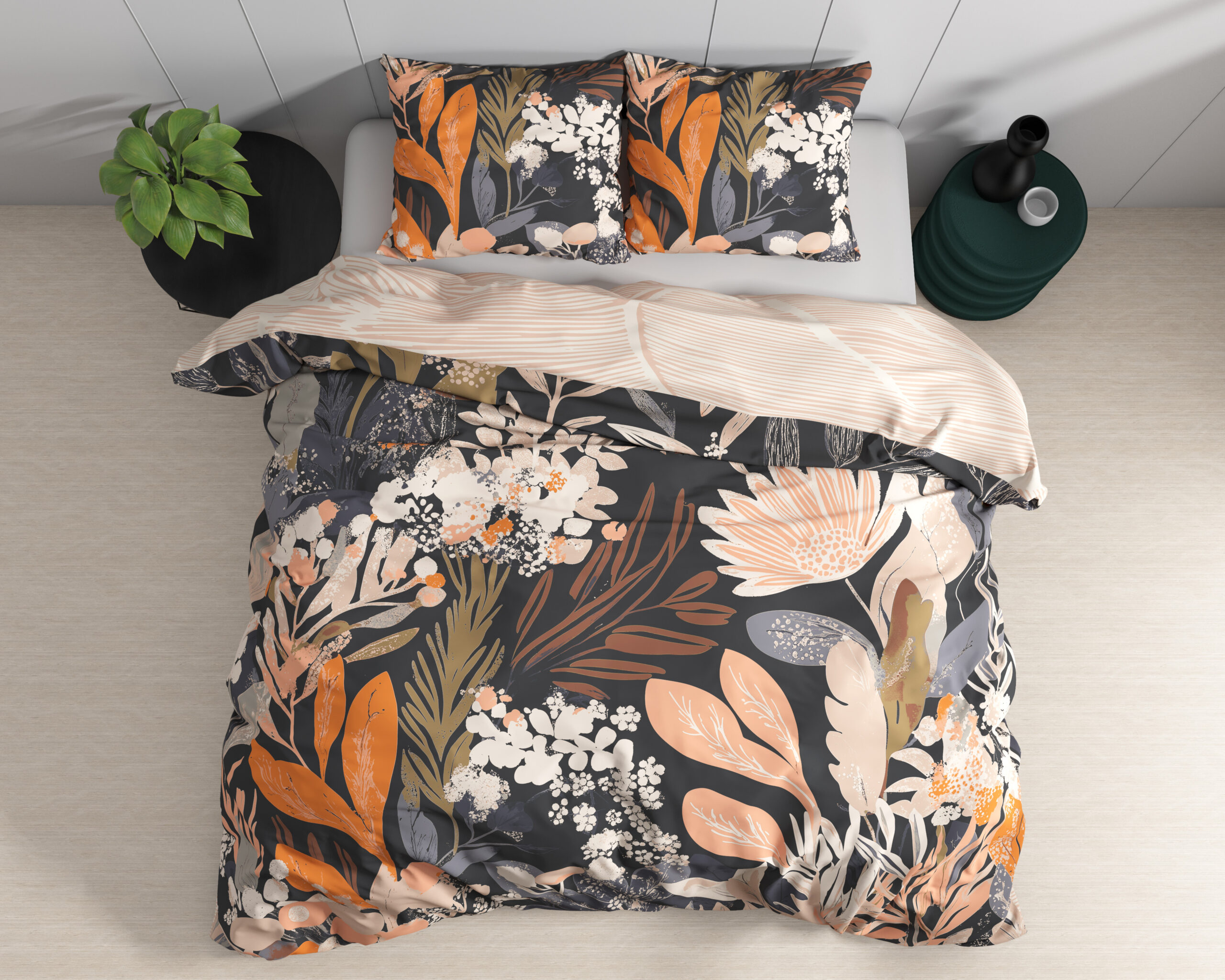 Mystical garden Zwart 240 X 200/220