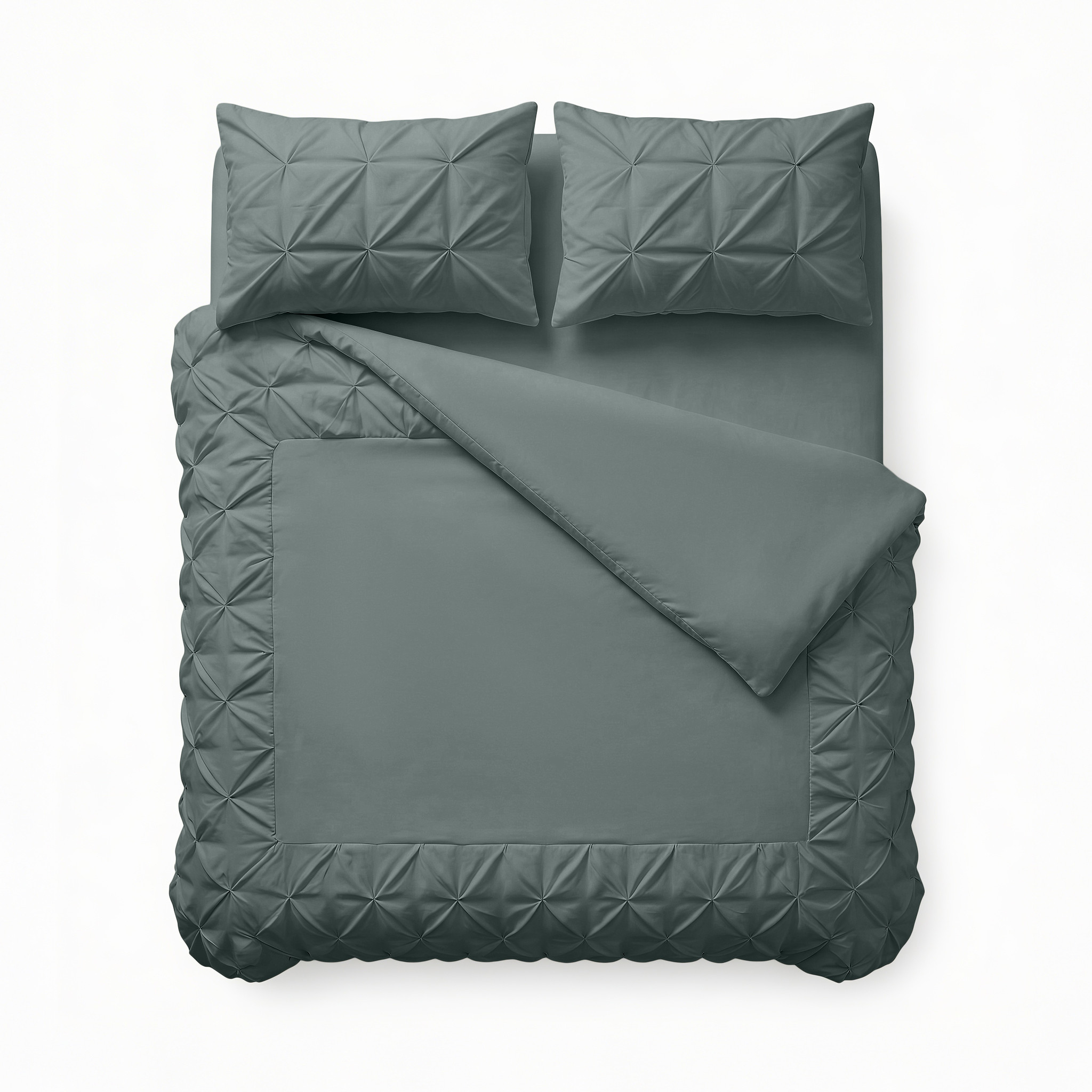Border Pintuck Groen 200 x 200/220
