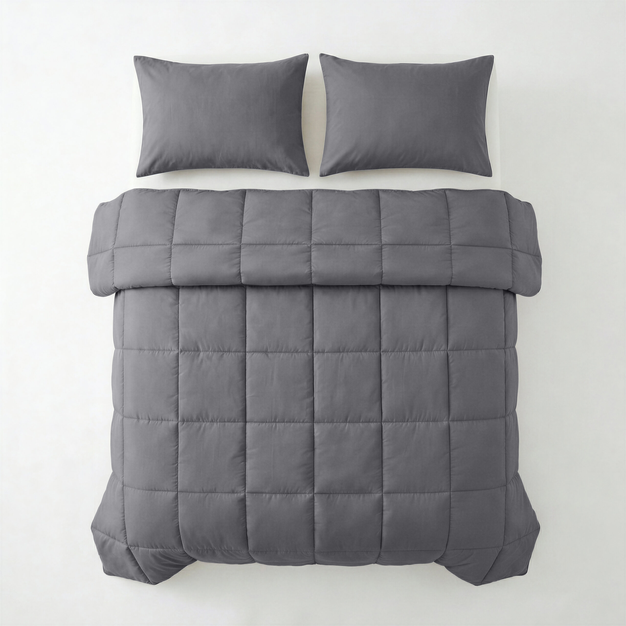 Lazy Dekbed Percale Antraciet 240 x 220