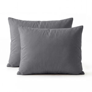 Lazy Kussensloop Percale 2Pack Antraciet 60 x 70
