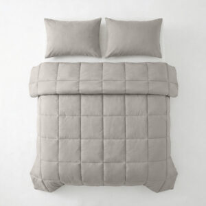 Lazy Dekbed Percale Taupe 140 x 220