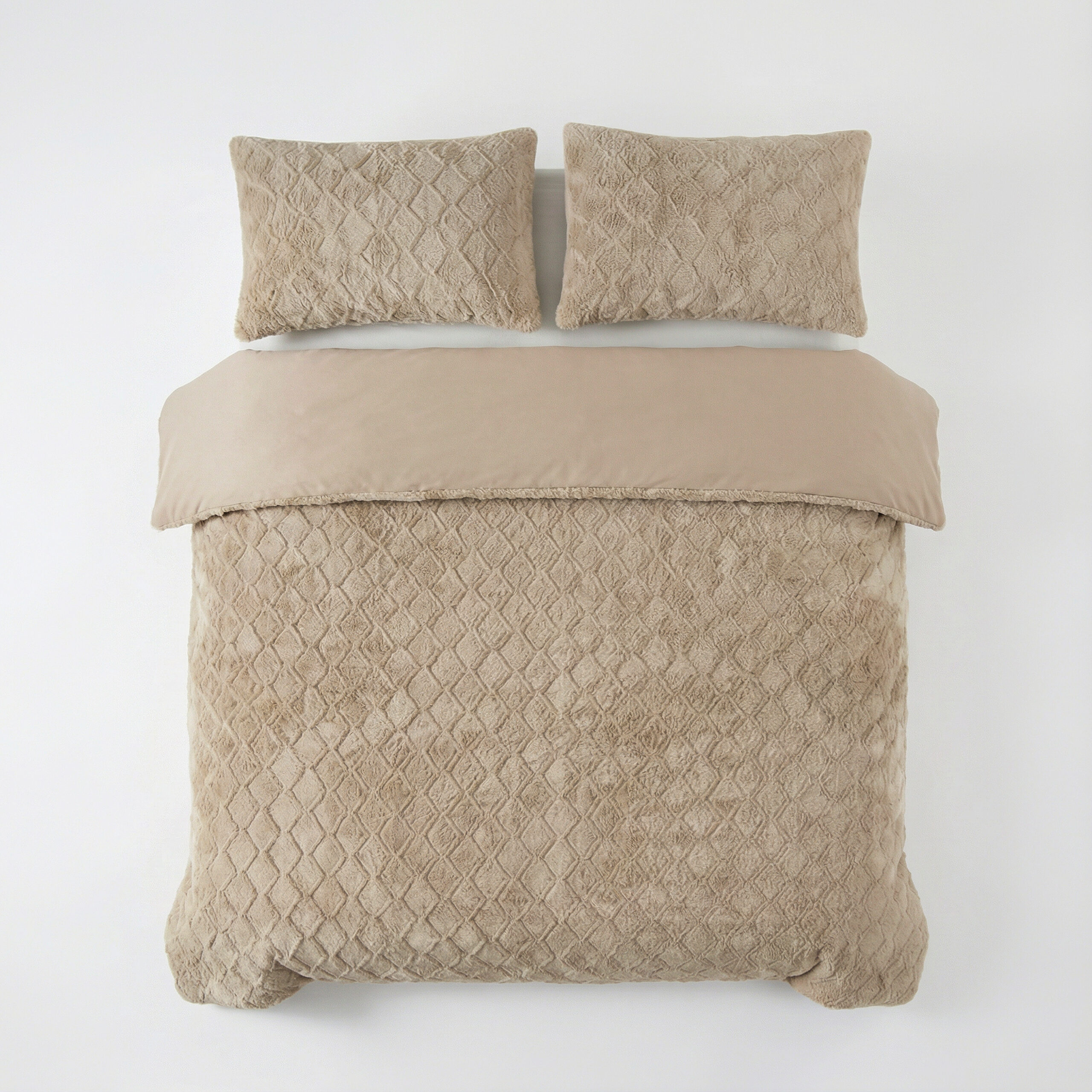 Faux Fur Syon Taupe 240 x 200/220