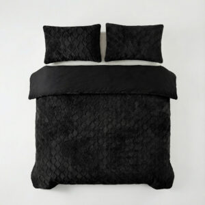 Faux Fur Syon Zwart 200 x 200/220