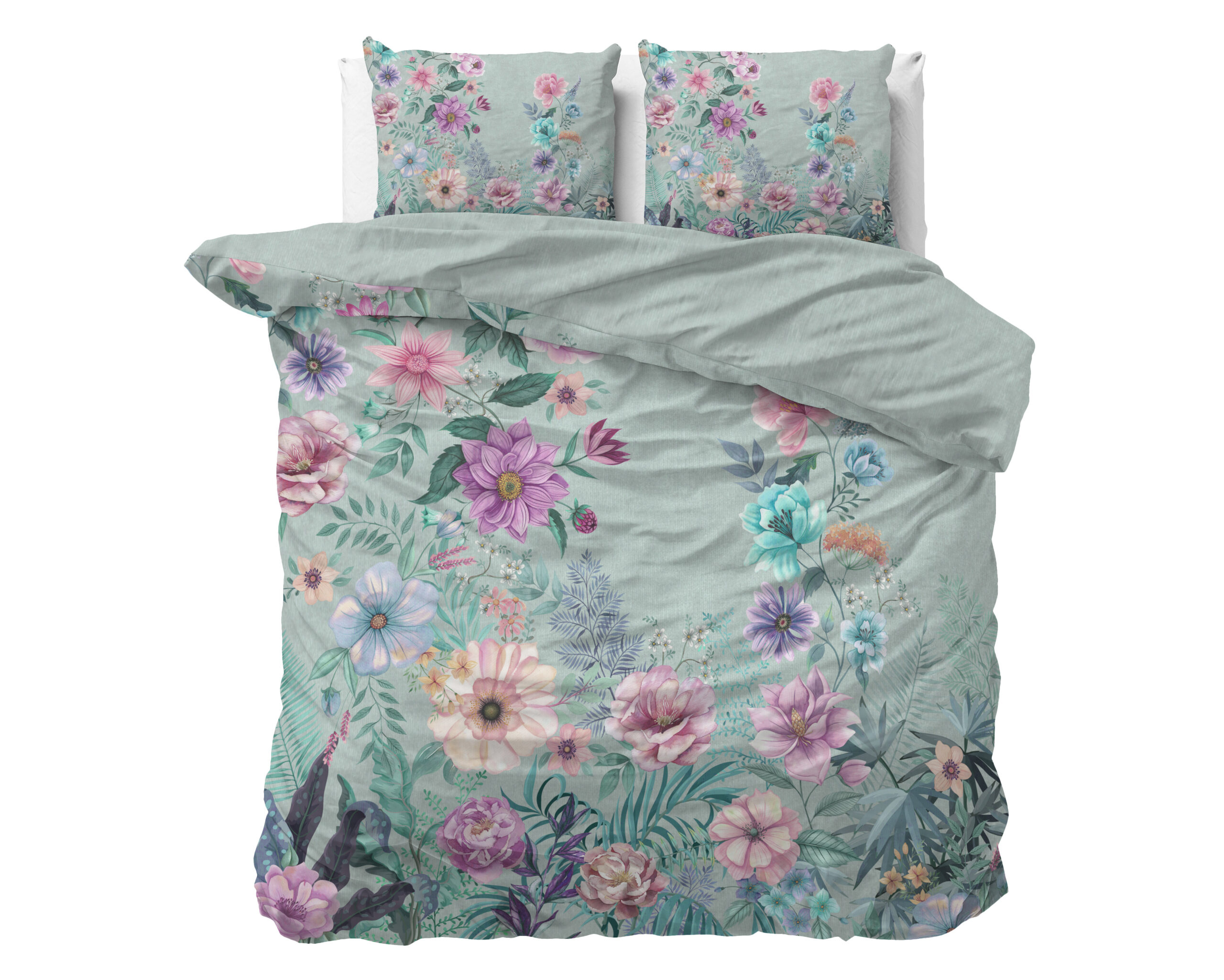 Flore Blauw 200 x 200/220