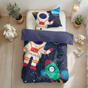 Space man 2 Blauw 140 x 200/220 afbeelding 2