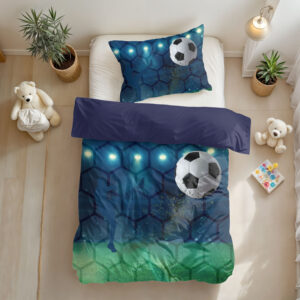 Live football Blauw 140 x 200/220 afbeelding 2