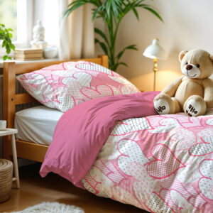 Hearts love Roze 140 x 200/220 afbeelding 5
