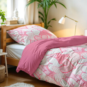 Hearts love Roze 140 x 200/220 afbeelding 4