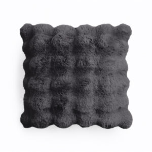 Pom Rabbit Fur sierkussen Antraciet 50 x 50