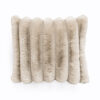 Rib Rabbit Fur Sierkussen Zand 50 x 50
