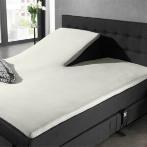 Splittopper Jersey Hoeslaken Creme 140 x 200 afbeelding 2