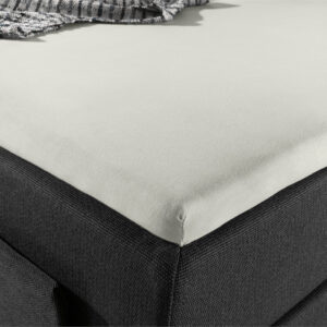 Splittopper Jersey Hoeslaken Creme 140 x 200 afbeelding 4