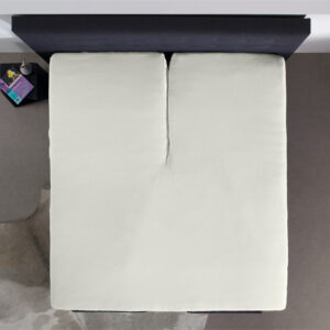 Splittopper Jersey Hoeslaken Creme 140 x 200 afbeelding 5