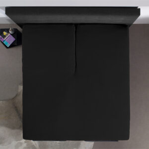 Splittopper Jersey Hoeslaken Zwart 140 x 200 afbeelding 5