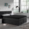 Jersey Topper Hoeslaken Zwart 190/200 x 200/220