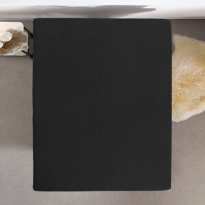Jersey Topper Hoeslaken Zwart 190/200 x 200/220 afbeelding 4