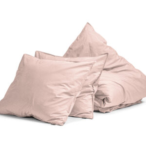 Egyptisch Katoen Uni Dekbedovertrek Roze 200 x 200/260 afbeelding 5