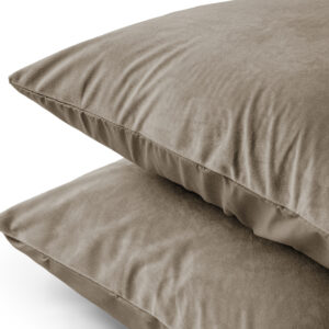 Velvet 2 in 1 kussenslopen Taupe 60 x 70 afbeelding 5