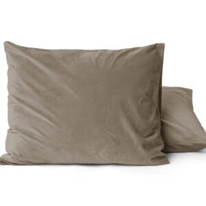 Velvet 2 in 1 kussenslopen Taupe 60 x 70