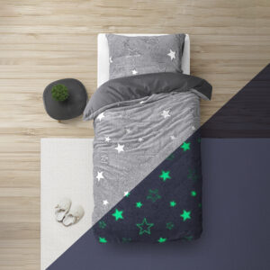 Glow in the dark Stars Grijs 140 x 220 afbeelding 3