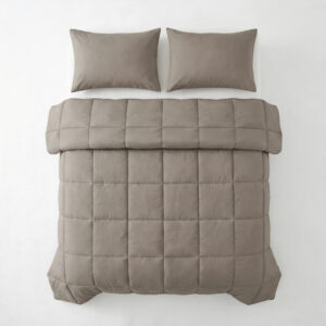 Lazy Kussensloop Percale 2Pack Taupe Bruin 60 x 70 afbeelding 2