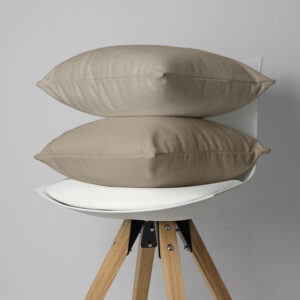 Flanel 2 in 1 Kussenslopen Taupe afbeelding 2